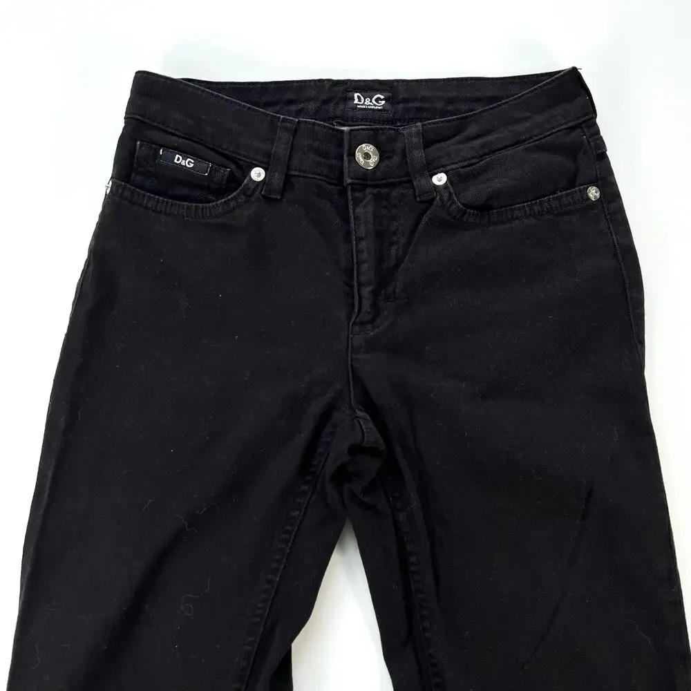 D&G Dolce & Gabbana Slimmy women’s black slim jeans pantd - Picture 4 of 10
